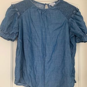 Current air denim color top!